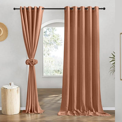 NICETOWN Caramel Linen Curtains by NICETOWN