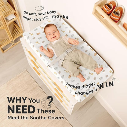 2-Pack Organic Changing Pad Covers - Image 2