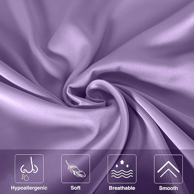 Mulberry Silk Pillowcase for Hair and Skin, Cooling Silk Pillow Case - Image 2