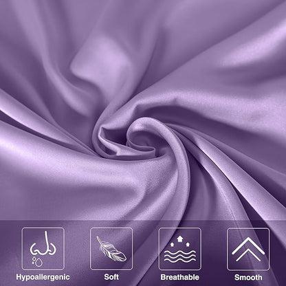 Mulberry Silk Pillowcase for Hair and Skin, Queen Size Cooling Silk Pillow Case - Image 2