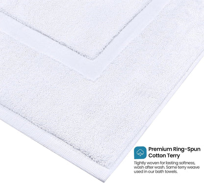 utopia towels cotton bath mat, 21x34 in, 2, side view