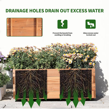 raised garden beds outdoor, rectangular planter for garden, package contents