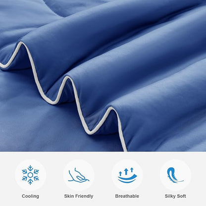 EASELAND Cooling Comforter King, Cold Touch Fabric Absorbs Body Heat, - Image 2