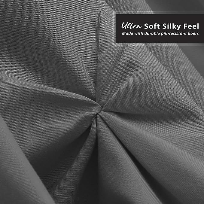 Nestl Grey Bed Skirt Twin Size, Pinch Pleat Twin Bed Skirt, Hotel Quality Grey - Image 5