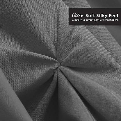 Nestl Grey Bed Skirt Twin Size, Pinch Pleat Twin Bed Skirt, Hotel Quality Grey - Image 5