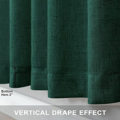 Dark Green Curtains 108 Inches Long - Image 5