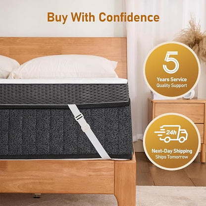 Glendan Firm Mattress Topper King: 3 Inch High Density Foam - Image 8