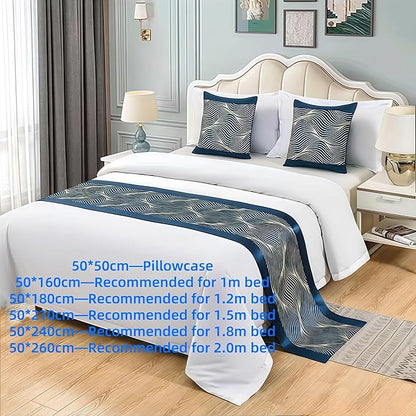 Bed Runner for Guest Room，Luxury Bed Runner，Wedding Bed Runner，Embroidered Bed - Image 2