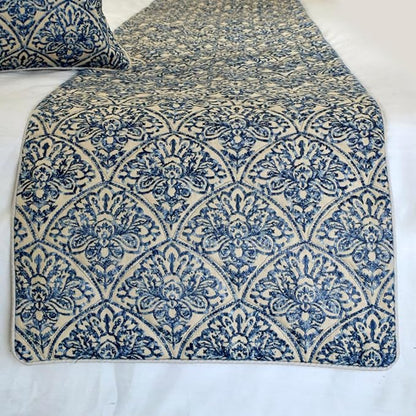 The HomeCentric King/Queen/Twin Blue Decorative Queen 74"x18" Bed Runner - Image 6