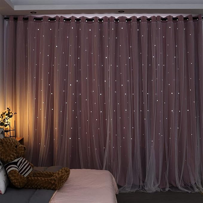 Kinryb Princess Curtains for Girls Bedroom - Image 5