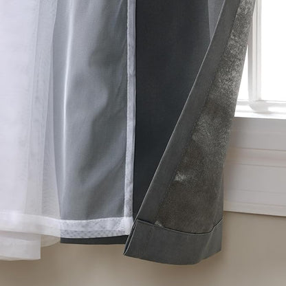TOWN & COUNTRY LUXE Talia Double Layer Indoor Curtains, Sheer and Room - Image 3