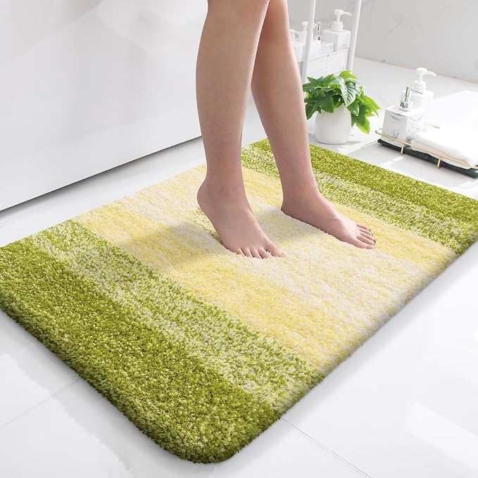 OLANLY Bathroom Rugs Mat 36x24, Extra Soft Absorbent Microfiber Bath Rugs by OLANLY