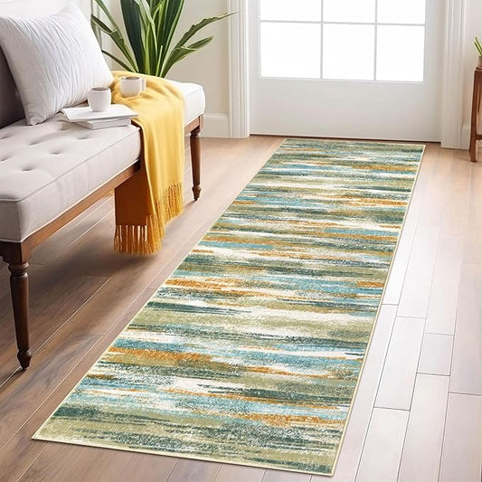 Modern Abstract Runner Rug 2x6 by lansny