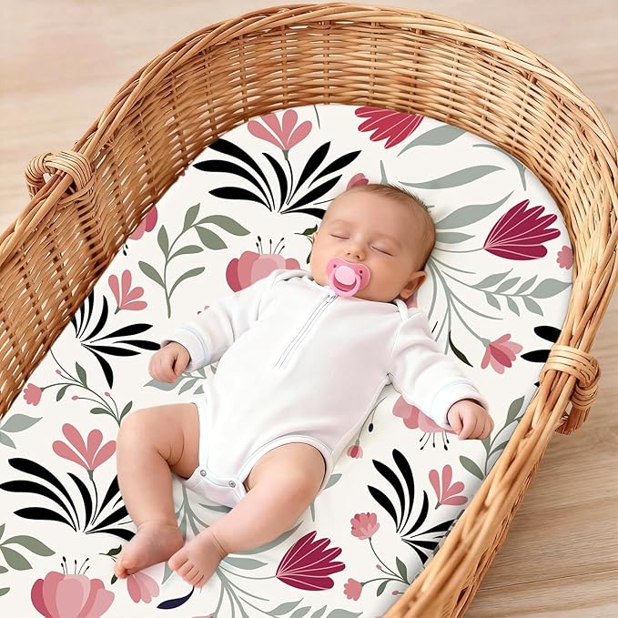 Baby Bassinet Sheets for Baby Boy Girls, Baby Delight, Angelbliss - Image 2