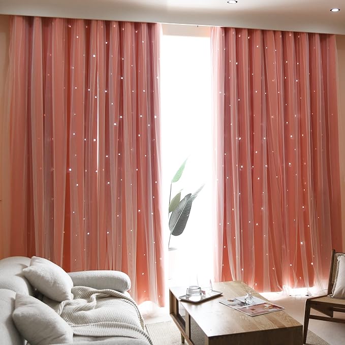 Kinryb Princess Curtains for Girls Bedroom - Image 2