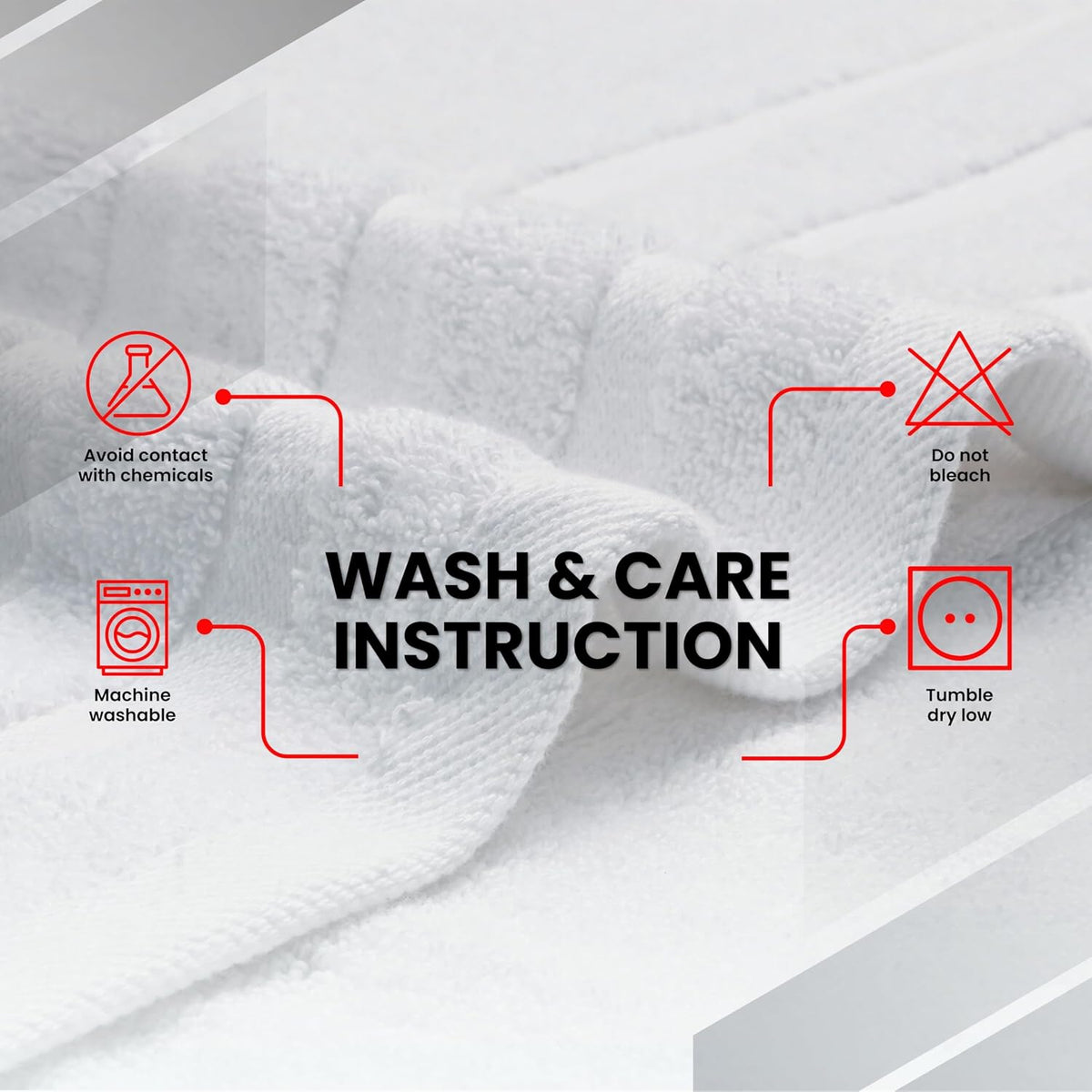 infinitee xclusives 100% ring-spun cotton bath towels for, package contents