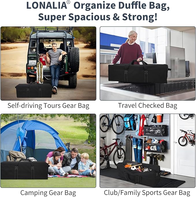 36 Inch Large Duffle Bag for Travel - 100L Extra Large Heavy Duty Duffel Bag - Image 2