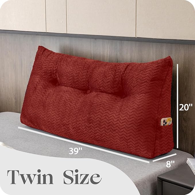 Large Bolster Triangular Headboard Wedge Backrest Positioning Support Bed Rest - Image 2