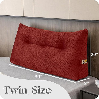 Large Bolster Triangular Headboard Wedge Backrest Positioning Support Bed Rest - Image 2