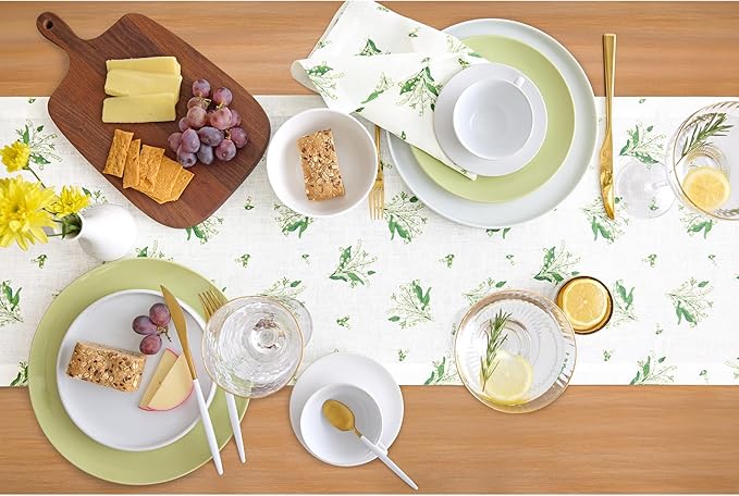 Solino Home Lily Floral Print Table Runner 36 inch - Image 3