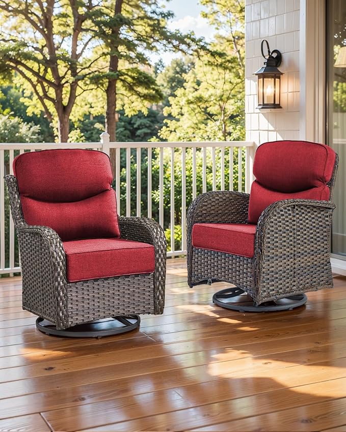 Luxury 22x24/22x25 6-Inch Smile Outdoor Seat Cushions Set of 2 - Image 2