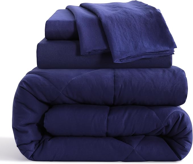 NTBAY Twin Comforter Set with Sheets, 5 Pieces Soft and Breathable Bedding Set - Image 2