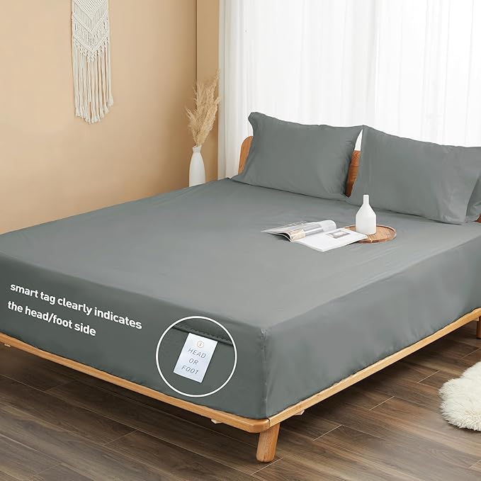 Sunflower Full Fitted Sheet, 1-Piece Deep Pocket Fitted Bottom Sheet 16" - Image 7