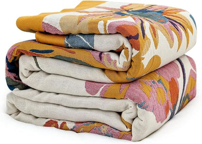 MSGKV Boho Throw Blanket King Size Warm Blanket by MSGKVHomeTextiles