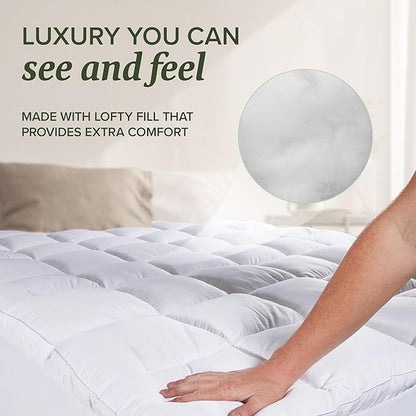 Beckham Hotel Collection Twin Size Hybrid Mattress Pad & Protector - Image 5