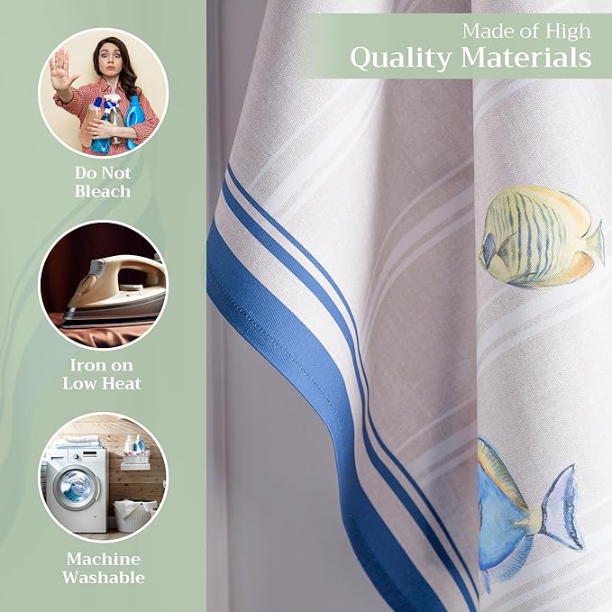 Maison d' Hermine Kitchen Towels Set of 3 100% Cotton 27.50" x 20" Reusable - Image 3