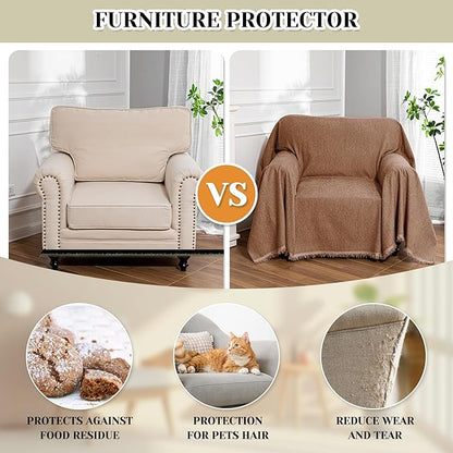 MEETSKY Oversized Chair Cover Armchair Small Couch Cover Single Sofa Cover - Image 2
