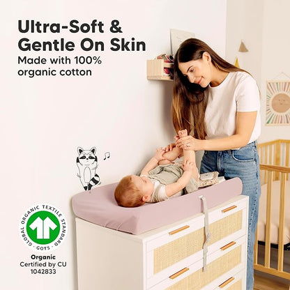 2-Pack Organic Changing Pad Covers - Image 3