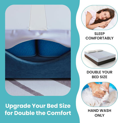 2-in-1 bed bridge twin/twin xl to king with, close-up detail