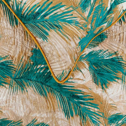The HomeCentric King/Queen/Twin Green Decorative CA King 86"x18" Bed Runner - Image 3