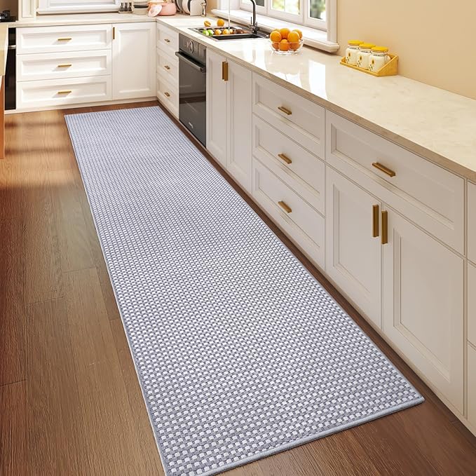 Boho 2x8 ft Runners for Hallways Extra Long Woven Washable Kitchen Runner Mat - Image 3