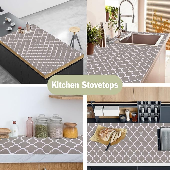 Drawer and Shelf Liner for Kitchen Cabinet: 23.6 in X 20 Ft Non Slip Waterproof - Image 6