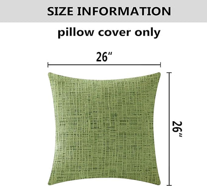 Home Brilliant Euro Shams Spring Pillow Covers 26 x 26 Large Chenille Velvet - Image 5