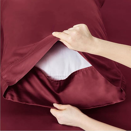 Bedsure Cooling Sheets Twin, Rayon Derived from Bamboo, Breathable & Soft Twin - Image 5