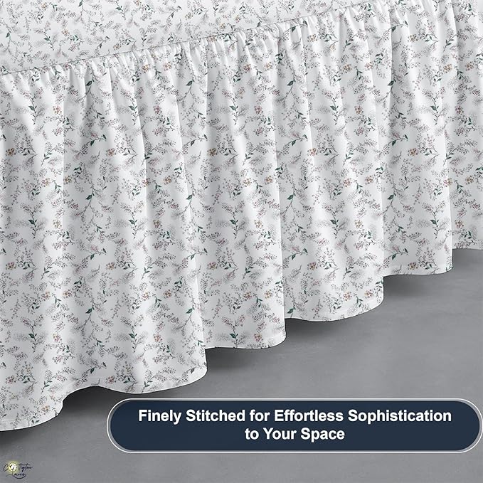 Cottington Lane Ruffled Bed Skirt Full Size - Image 9