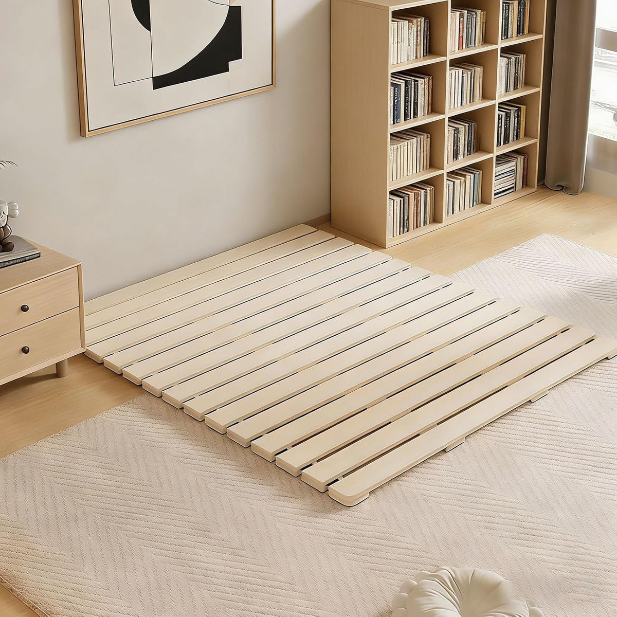 floor bed frame,japanese bed frame,breathable moisture resistant, main product view
