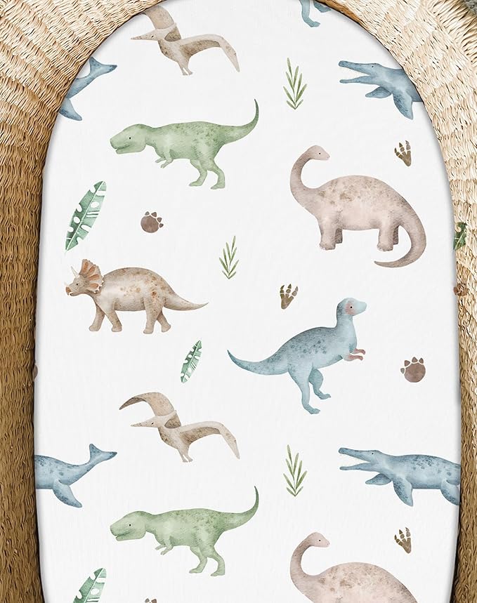 Bassinet Sheets for Baby Girls Boys 2 Pack, Fitted Baby Mattress Sheet for - Image 9
