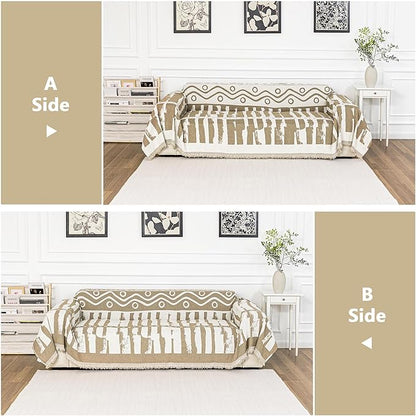 MEETSKY Boho Couch Covers for 2 Cushion Couch Sofa, Sofa Covers Washable Couch - Image 2