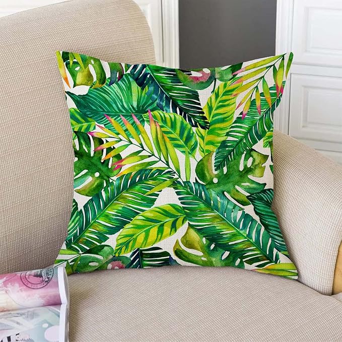 TSSOHU Orange Leaves Outdoor Throw Pillow Cover - Image 2