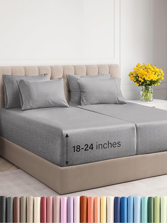 Extra Deep Split King Sheet Set by CGKUnlimited