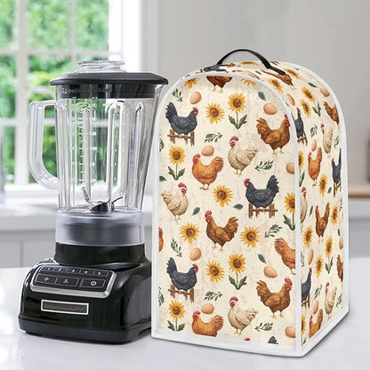 Talayituse Rooster Chicken Egg Sunflower Print Blender Dust Cover - Image 5