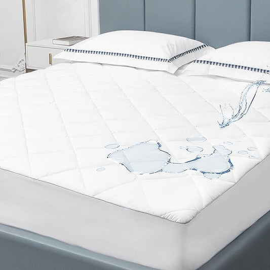 Sunflower Quilted Twin Mattress Protector, Mattress Pad Twin College Dorm by SunflowerHometexUS