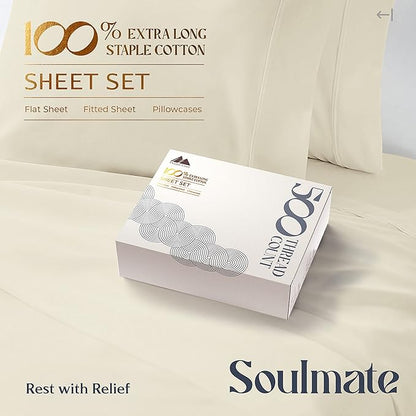 Mayfair Linen 500 Thread Count California King Cotton Sheets - Image 2