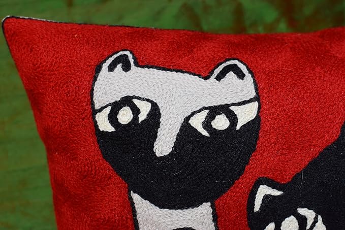 Lumbar Picasso Cat Pillow Cover Red Kitties Pillowcase Cute Cat Cushion Kitty - Image 7