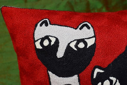 Lumbar Picasso Cat Pillow Cover Red Kitties Pillowcase Cute Cat Cushion Kitty - Image 7