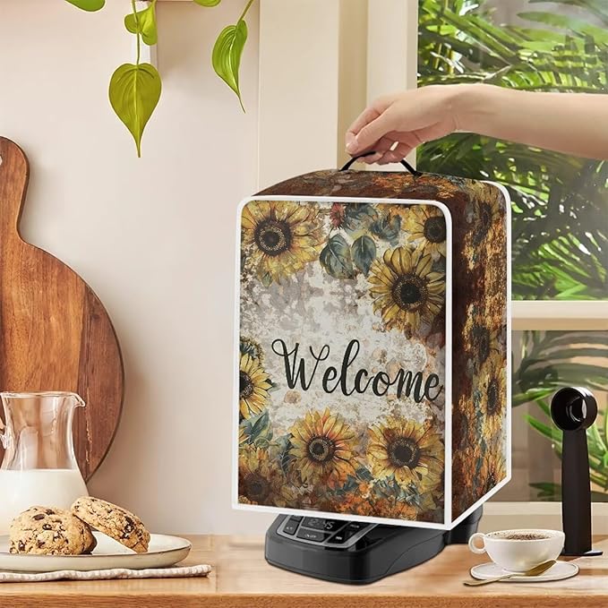 Mumeson Sunflower Coffee Maker Cover, Modern Stand Blender Mixer Juice Machine - Image 4